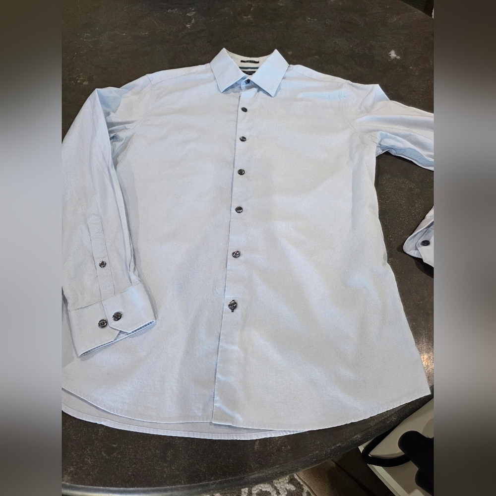 Men's Marc Anthony Slim Fit Shirt in Light Blue